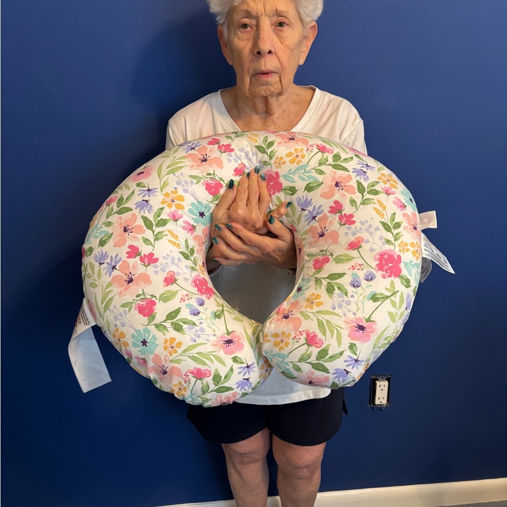 Boppy Floral Nursing Pillow - Pink, Green, Blue